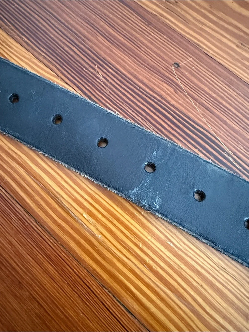 Lucky Brand Black Leather Belt with silver Ornate Buckle